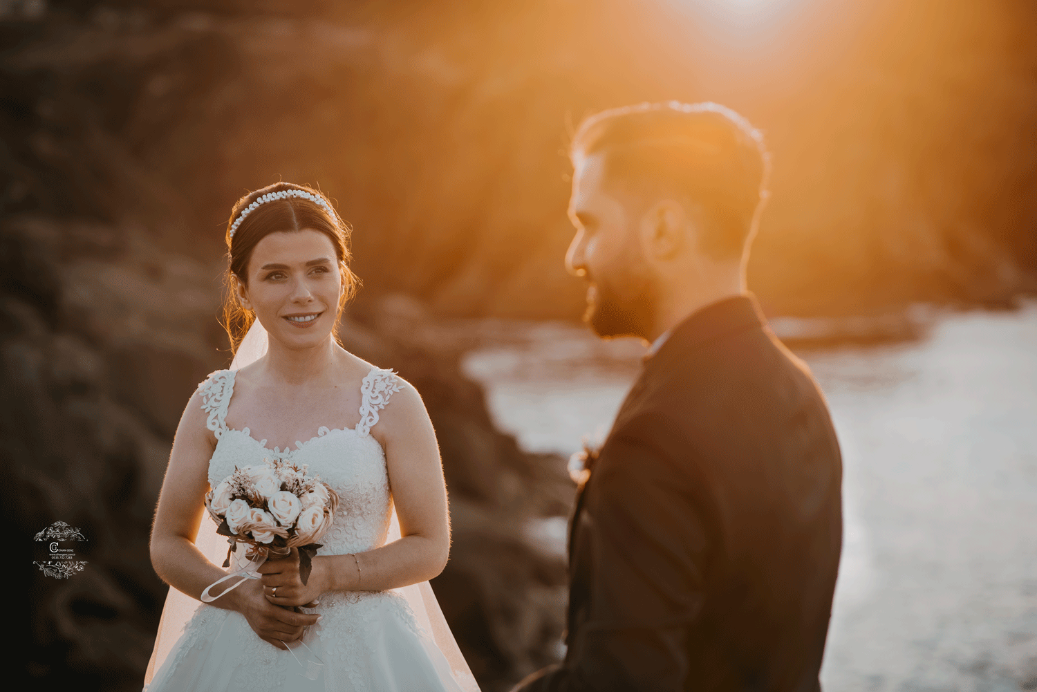 Gün batimi Şile Riva düğün,nişan fotoğraf çekimi düğün fotoğrafçisi
