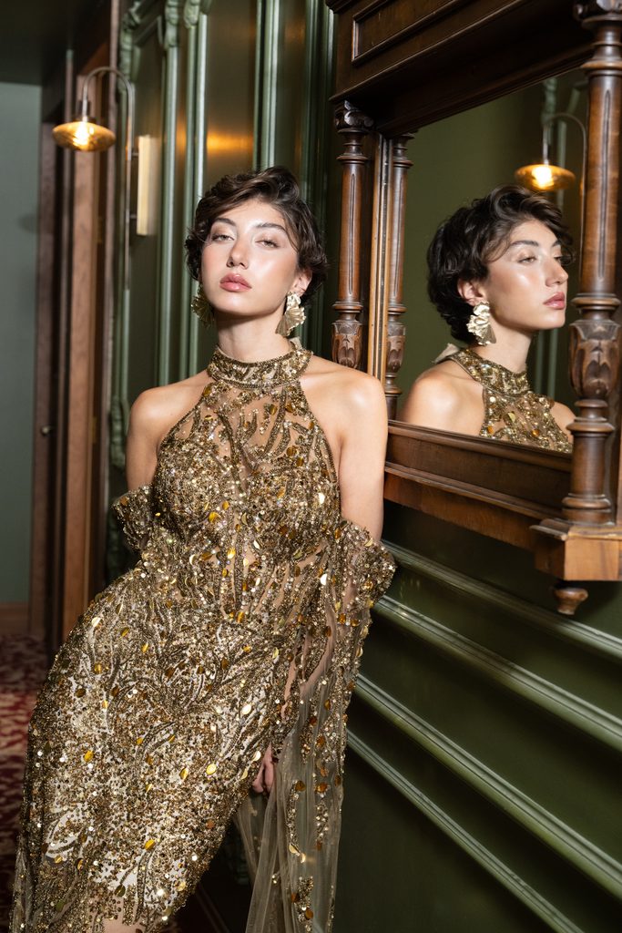 Abiye Tekstil moda fotoğraf çekimi Yapay zeka görsel üretimi